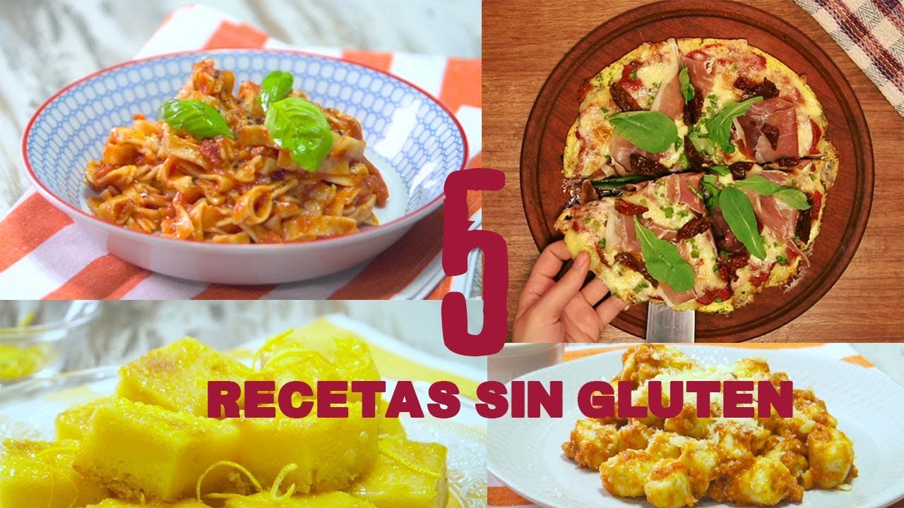 5 RECETAS #SinGluten #SinTACC PARA CELÍACOS - YouTube