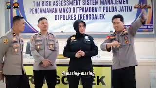 Ditpamobvit Polda Jatim Kunjungi Polres Trenggalek, Lakukan Risk Assessment Pengamanan Mako