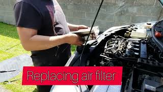#Mazda 5 1.8  Engine oil / oil filter and Air filter change.. 😉👍