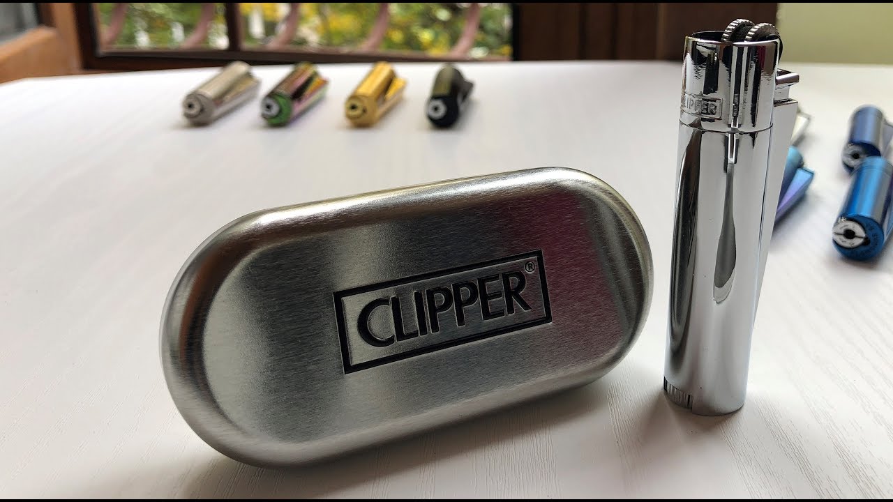 Metal Clipper lighter, Silver matte(Метална запалка Clipper цвят:сребрист)