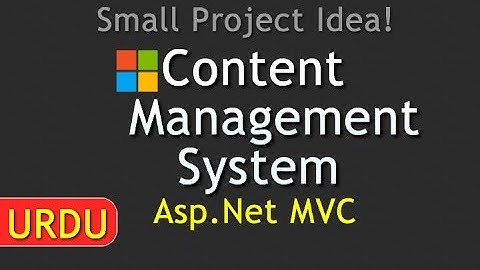 Web Based Project in ASP Net MVC [CMS]