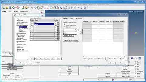 Abaqus - 1D Linear Static Setup using HyperMesh