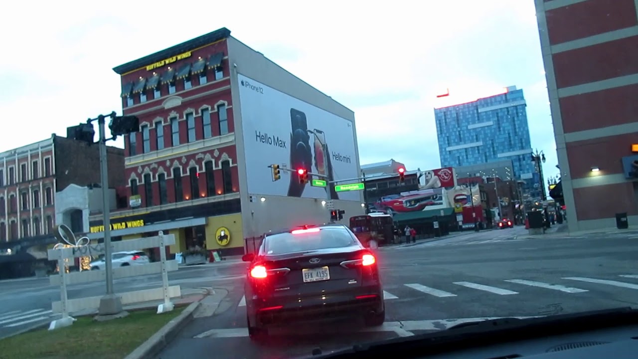 Christmas Time in Downtown Detroit, Michigan 2020