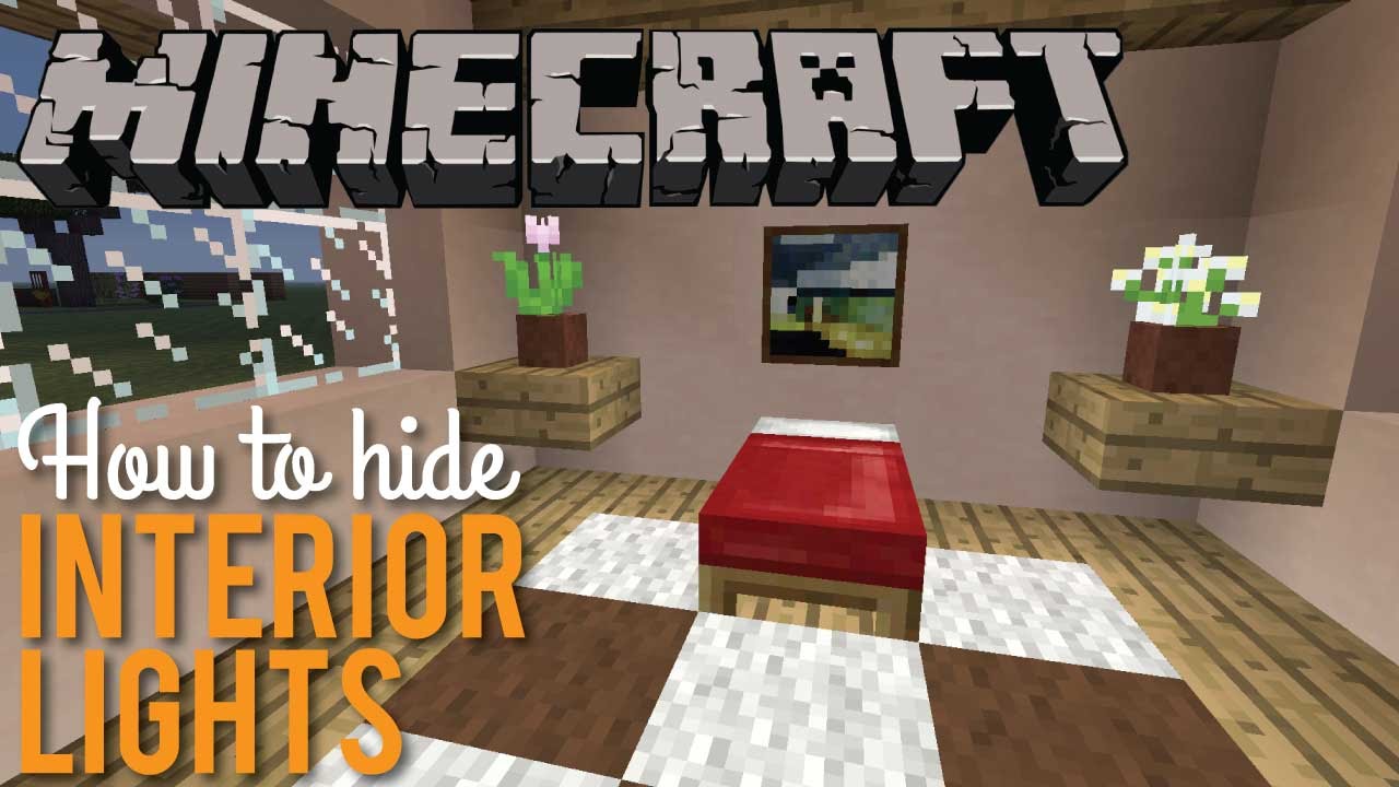 How To Make Hidden Lighting In Minecraft How to Hide Interior Lights in Minecraft - YouTube