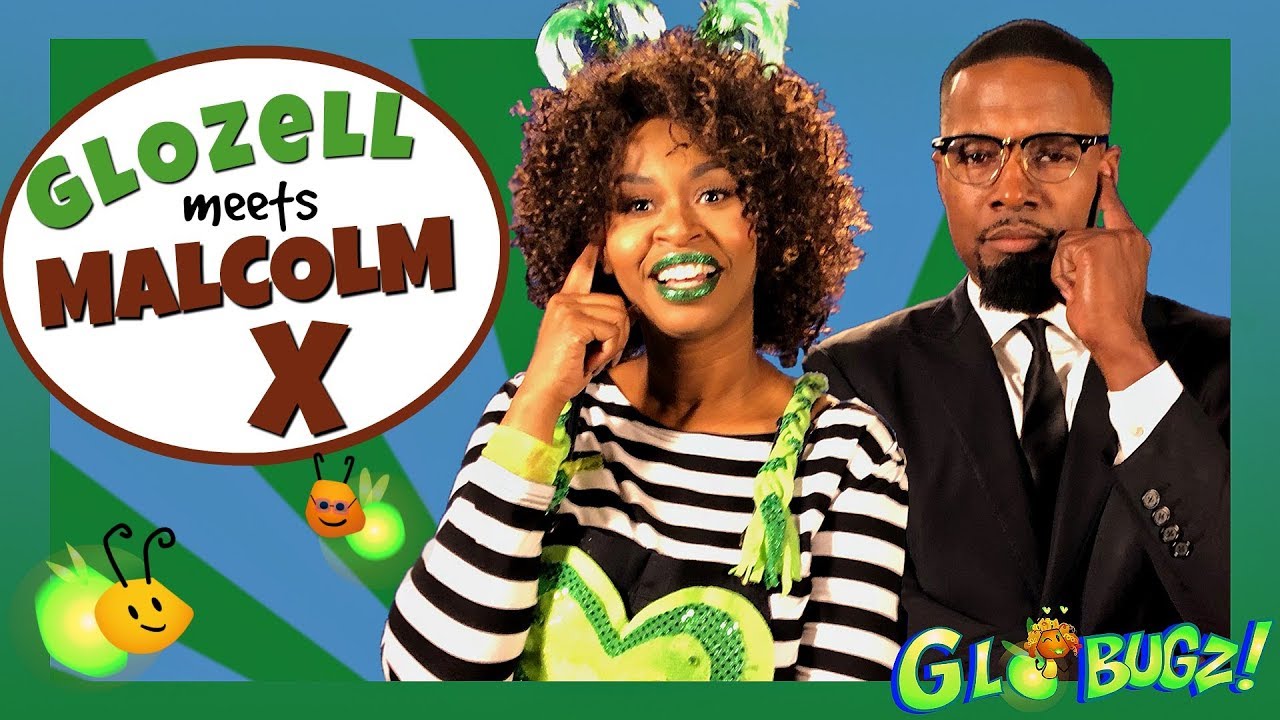 GloZell Meets Malcolm X ft. Flex Alexander | Black History Month Videos | GloZell & the GloBugz
