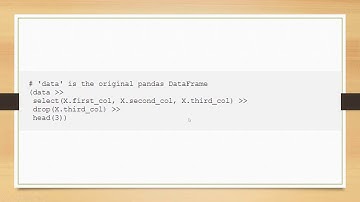 p2p dplyr-style Data Manipulation with Pipes in Python