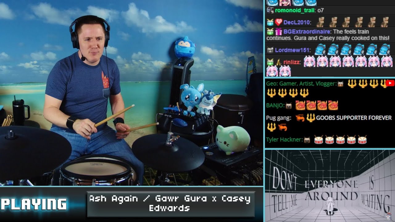 The8BitDrummer reflecting on Ash Again / Gawr Gura x Casey Edwards