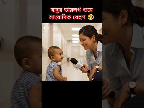 বাবুর কিউট উত্তর শুনে সবাই হেসে গড়াগড়ি 🤭😂 Viral Funny Baby Interview #funny #cutebaby #viralshorts