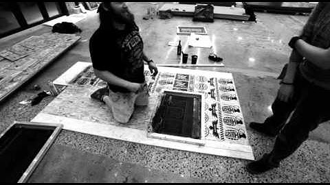 Inbound Brewco - Screen Printing OSB Panel Timelapse