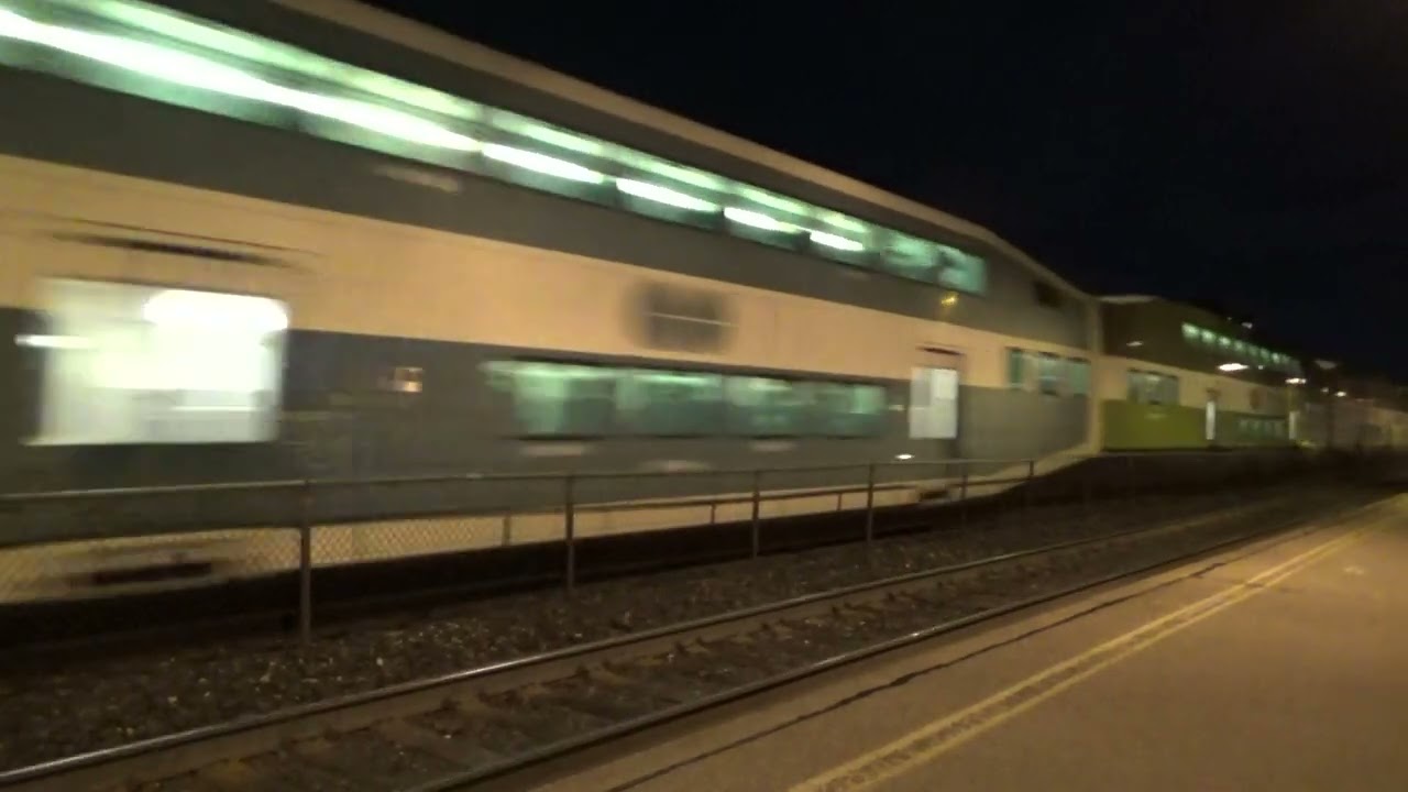 Out of Service GO Train Passes Through Long Branch GO Station