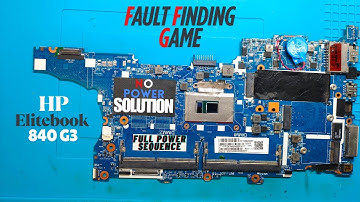 HP EliteBook 840 G3 NO POWER SOLUTION | FULL INFORMATION | POWER SEQUENCE | #hp #elitebook #g3