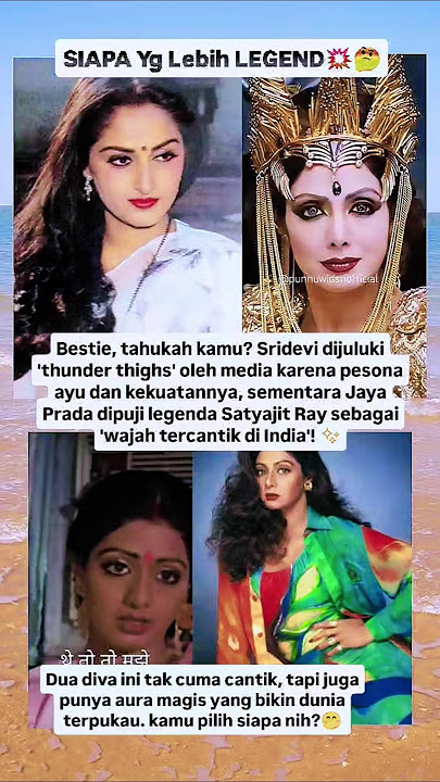 WAJAHNYA DINOBATKAN PALING CANTIK DI INDIA, SRIDEVI MALAH DIHINA? INI DIA FAKTA YANG TAK TERDUGA!