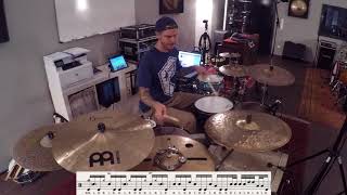 60 Second Drum Lesson | Linear Phrasing 3 4 4 5