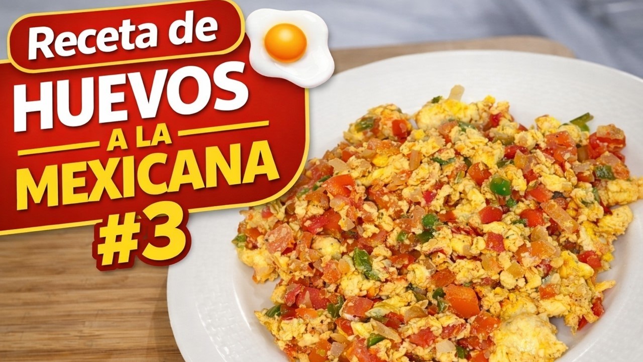 Cómo hacer Huevos a la Mexicana 🍳 ▶ Recetas fáciles con huevo (#3) 😋