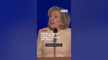 Crowd chants ‘lock him up’ during Clinton’s DNC speech