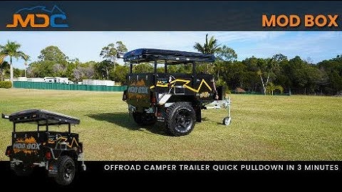 Quick Pack down: MDC MOD BOX Camper Trailer