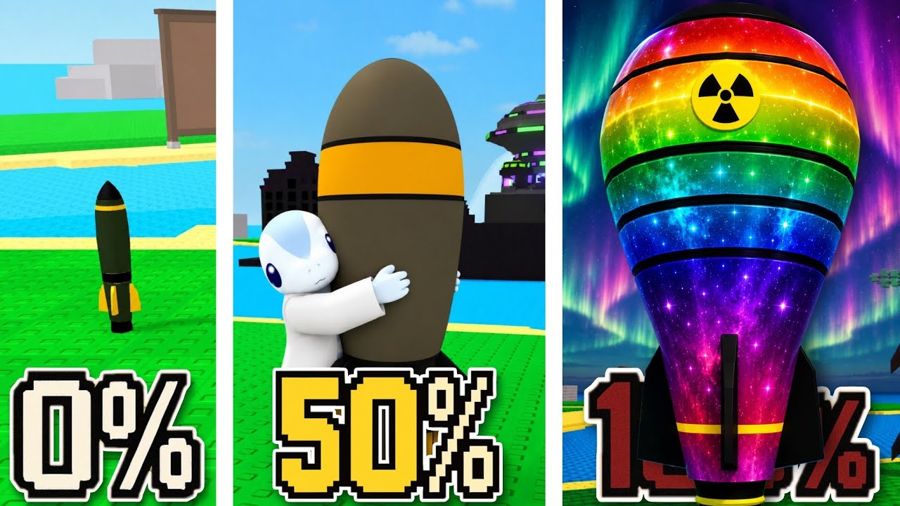 Aku Menggabungkan 100% NUKLIR di Merge a Nuke Roblox