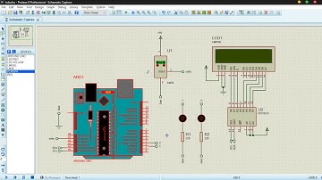 Simulasi Arduino di Proteus dengan sensor suhu LM35 dan lcd I2C