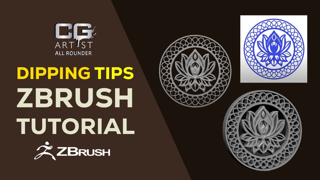 zbrush tutorial dipping tips - YouTube