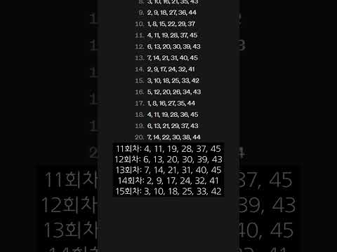 챗GPT로 발생한 로또 1107회 자동번호 #1