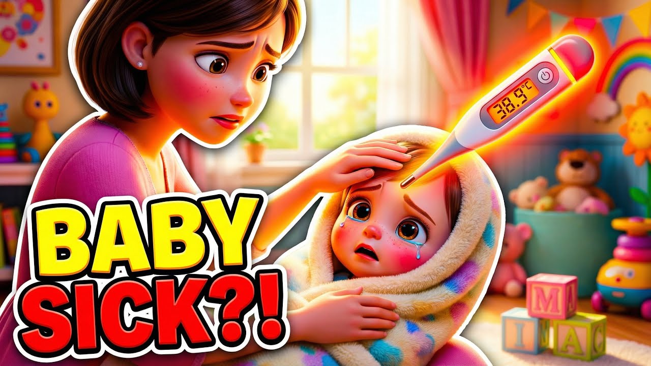 Baby Is Sick Boo Boo 👶🤒 | Cute Baby Gets Better | Kids Cartoon Rhymes 3D | Nursery Rhyme Song