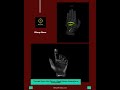 Through Touch Golf Glove – Black/Green, Smartphone Compatible