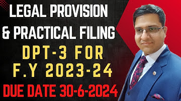 How to File DPT 3 | Legal Provision & Practical Filing Easy Step-By-Step Guide #dpt-3