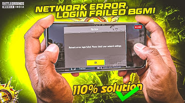 Network error, login failed please check your network settings | bgmi login problem | bgmi ban again