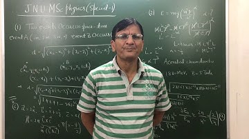 JNU MSc Physics Exam Special