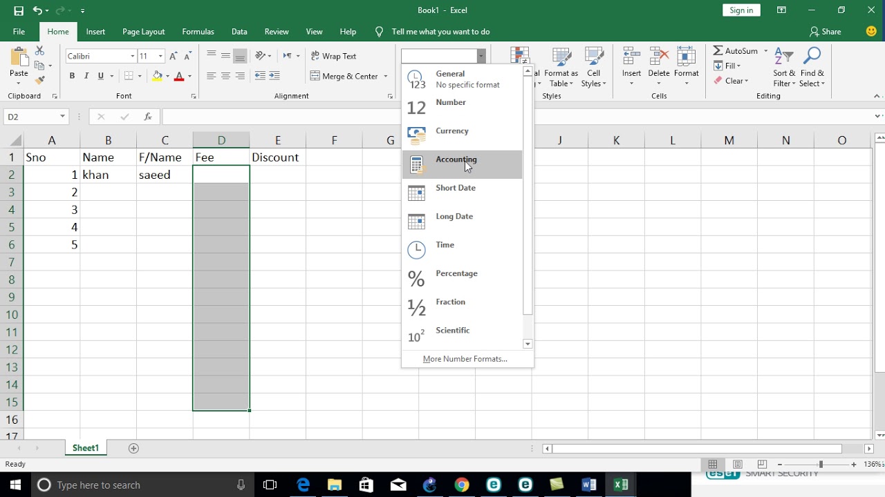 MS Excel Number Group YouTube