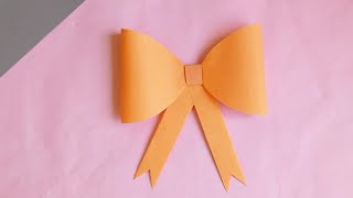 Easy Paper Bow/Ribbon🎀 || Origami || Paper Craft.