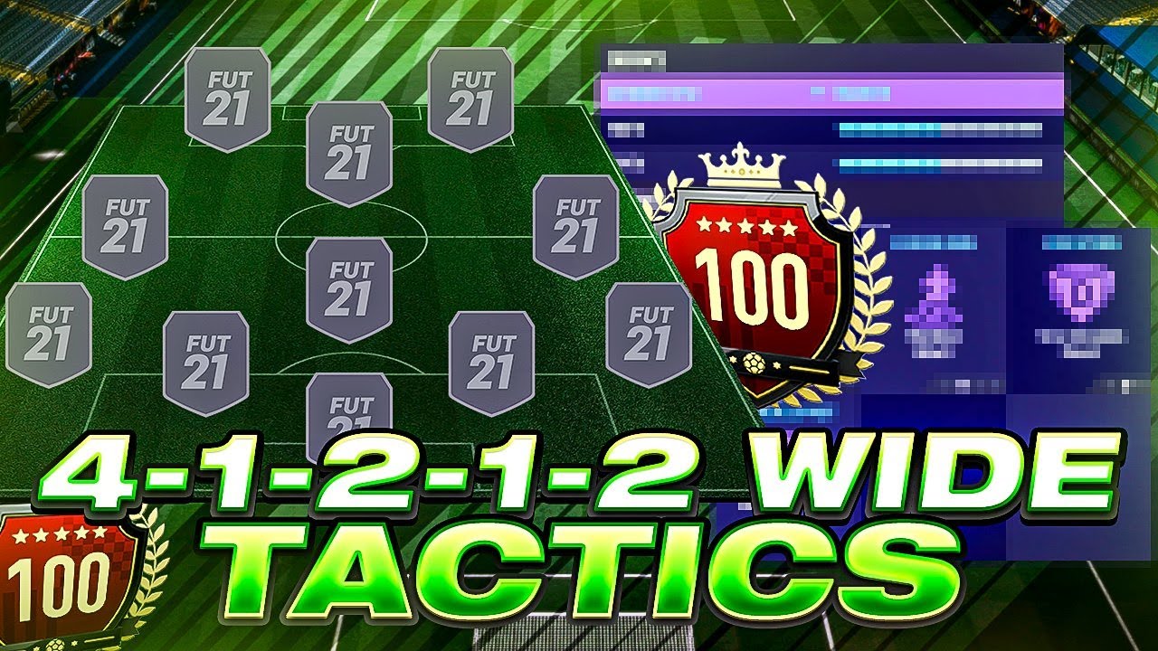 The Best Attacking Formation In Fifa 21 Pro 4 1 2 1 2 Wide Custom Tactics Instructions Fifa 21 Youtube