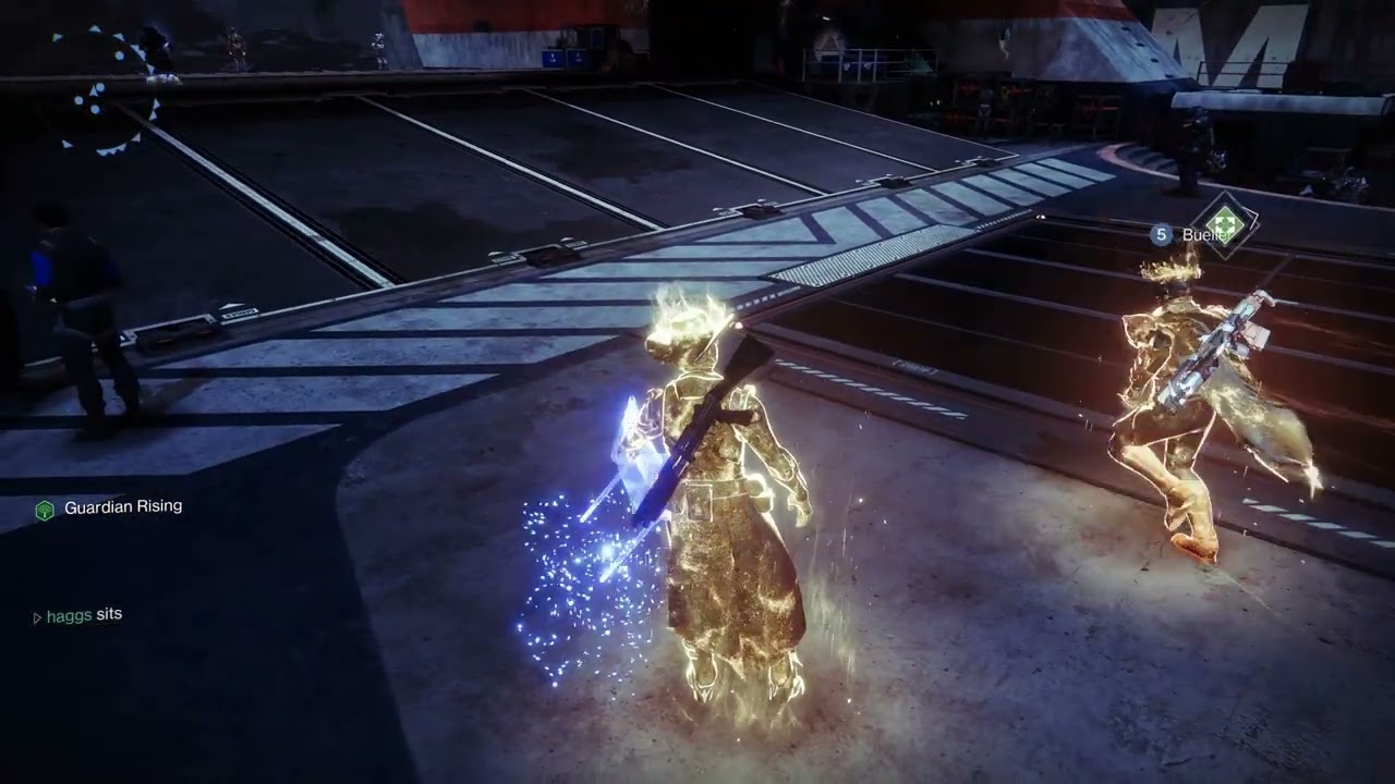 Destiny 2 Rank up effect on tower.