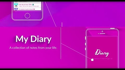 My Diary - A personal journal with password lock