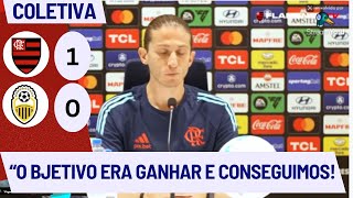 ⚽ COLETIVA DA TRAGÉDIA  FILIPE LUIS "AO ALÍVIO  ESTAMOS CLASIFICADOS"! #libertadores #flamengo