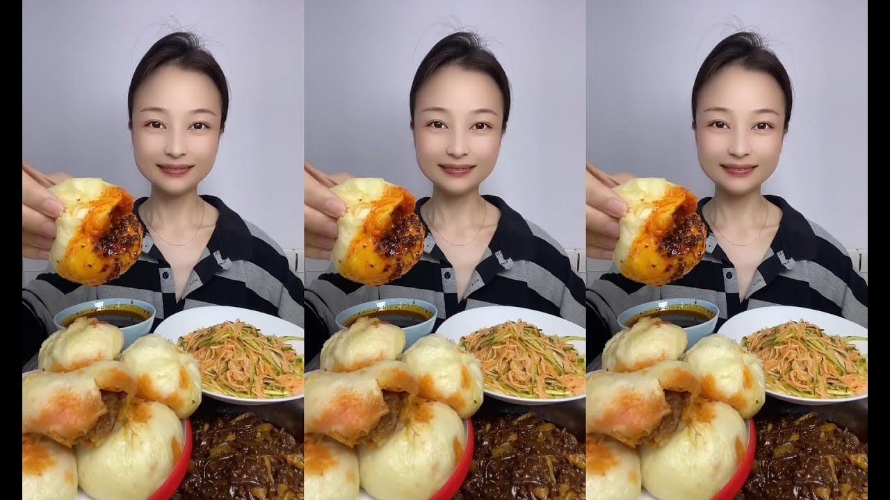 CHINESE MUKBANG SWEETFOOD,CAKE EATING SHOW EATING SPICY NOODLES YummyMukbang