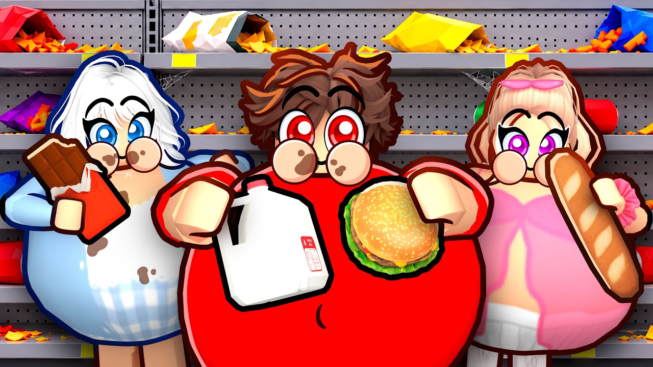 Eat Everything In A Grocery Store, Win 100,000 Robux!