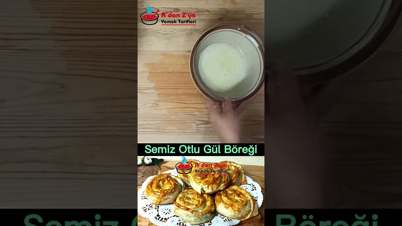 Semiz Otlu Gül Böreği #yemektarifi #yemektarifivideoları #börektarifi #short #shorts #keşfet