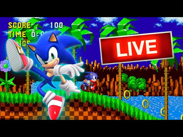 Sonic the hedgehog AO VIVO - Jogos antigos 