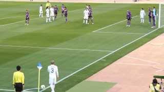 2013J1昇格プレーオフ 千代反田選手のゴール