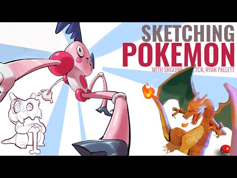 Sketching Pokémon with Snguine, Ryan Pallett, Tck_Tck, and Ahmed Aldoori
