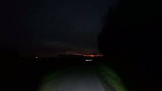 Cycling route for students from Vogelwaarde to Hulst in the dark