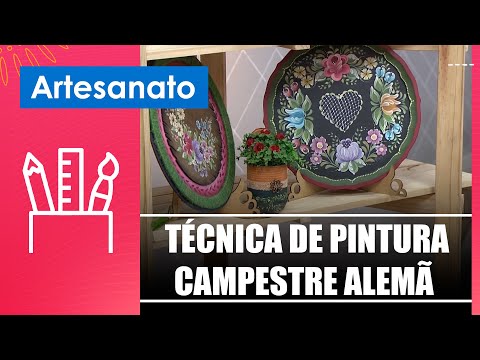 Aprenda a técnica de pintura campestre alemã com a artesã Márcia Betschart – 18/10/24