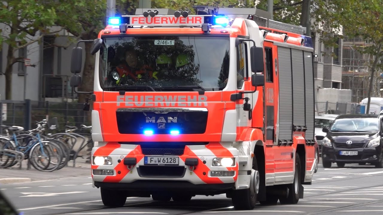 EINSATZFAHRT - HLF 20 Feuerwehr Frankfurt am Main