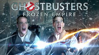 Peyton & Eli Manning Fight Ghosts in Quarter Zips | Ghostbusters: Frozen Empire