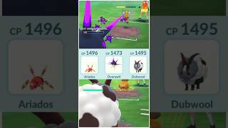 Ariados 💥 Overqwill 😈 Dubwool 🥵 #pokemongo #pokemon #gbl