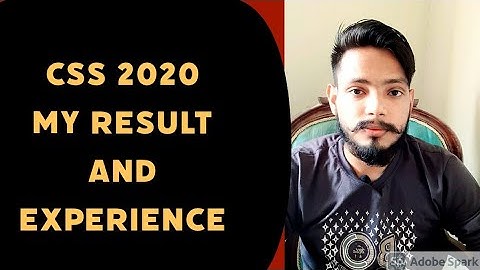 CSS 2020 Result - My Result
