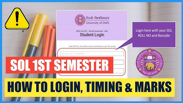 DU SOL First Semester Internal Assignment 2023 Important Point Discussion- how to login , timing