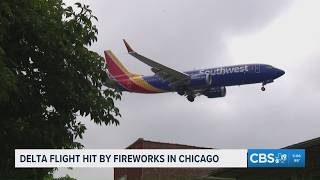 FAA investigates after Delta jet reportedly struck by firework near Chicago airport