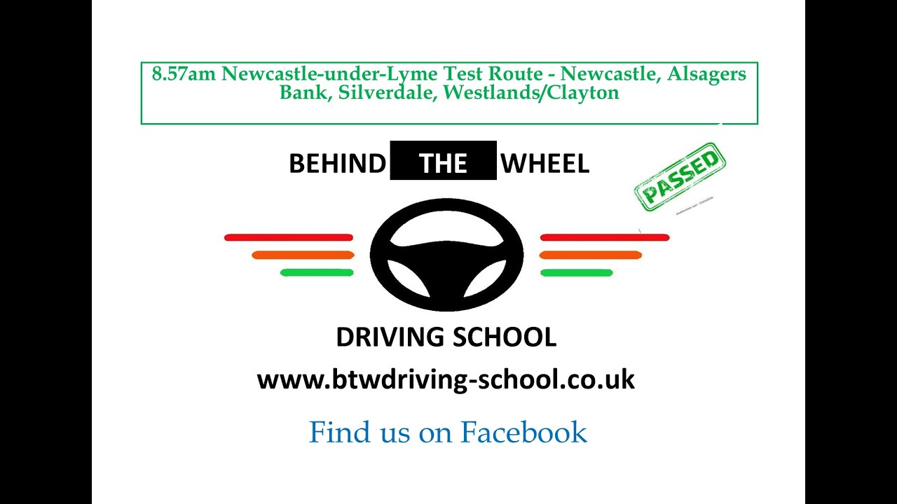 8.57am Newcastle-under-Lyme Test Route - Newcastle, Alsagers Bank, Silverdale, Westlands/Clayton